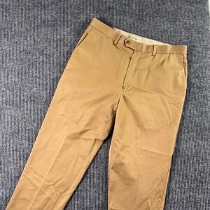 Roundtree Yorke Mens 38x32‎ Khaki Chino Pants Tan Classic Fit Preppy Tradcore